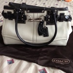 Authentic Coach Leather Satchel Bag