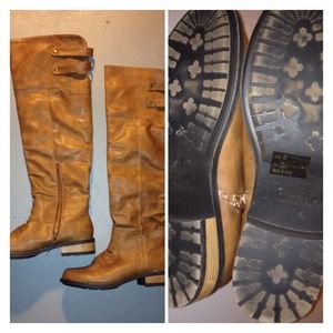 Brown Qupid knee high boots