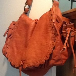 RESERVED for Nellysue.  Tan leather purse