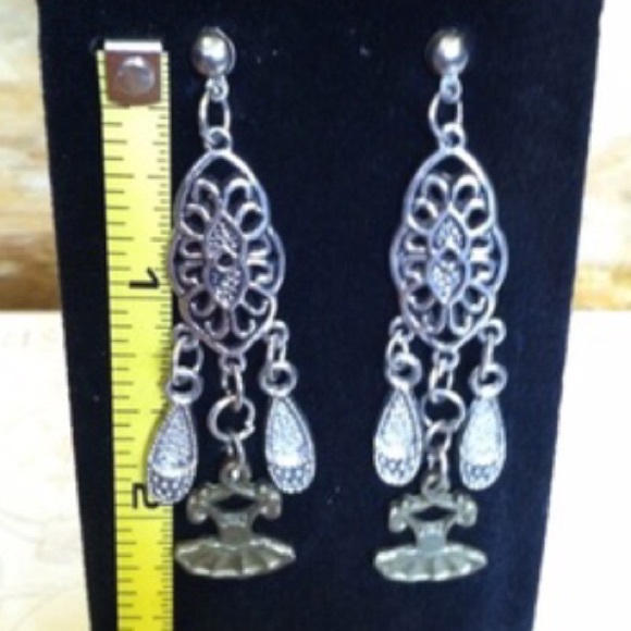 Ballerina Slipper Post Earrings - Picture 3 of 3