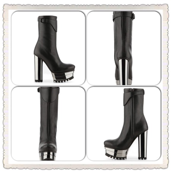 OUT OF STOCK Calvin Klein Collection Leather Boot - Picture 2 of 4