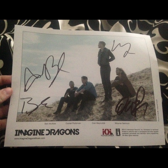 Imagine Dragons Autographed Picture 🎶
