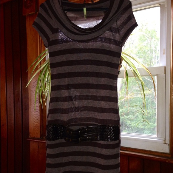 🌟Reduced Brown Striped Dress