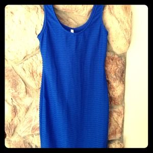 Royal textured body con dress Royal textured body con dress