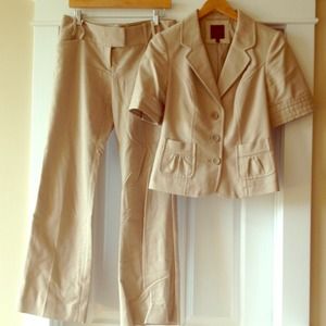 The Limited Khaki Suit