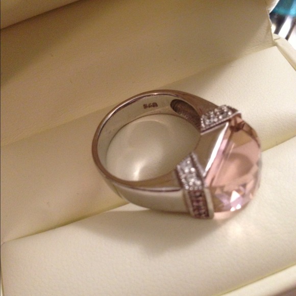 BUNDLED Sterling silver pink cz ring - Picture 2 of 4