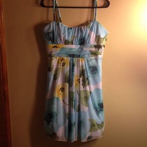 A flower pattern dress