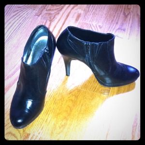 Hi heeled booties for jeans or leggings