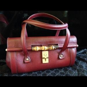 Authentic Gucci Leather Bullet bag