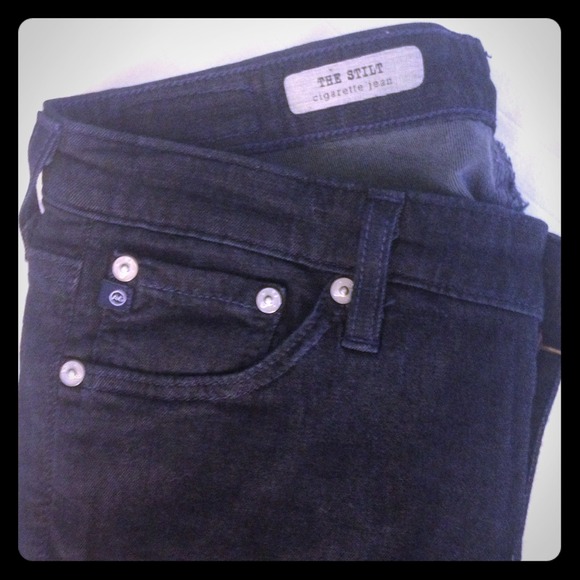 AG Stilt Cigarette leg jean in dark WRR wash