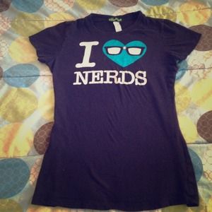 ❌SOLD⭕ I Heart Nerds Shirt👓💘😁