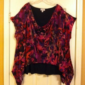 Plus size floral top