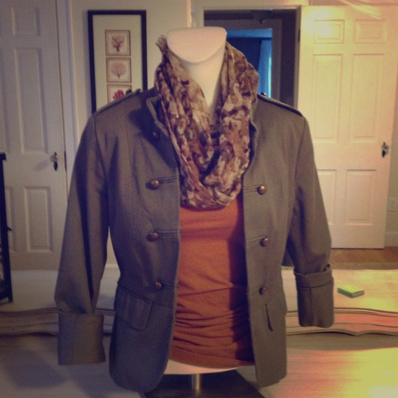 Green H&M military jacket