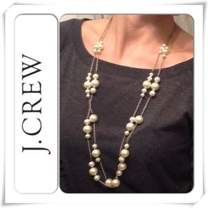 X SOLD X -J Crew long Pearl Necklaces