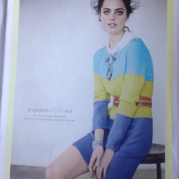 🌷Bundled🌷Anthropologie Brightblock Shift - Picture 2 of 3