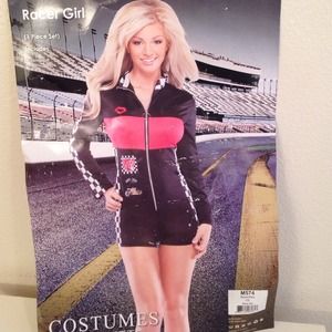 ***SOLD IN BUNDLE***Sexy racer girl costume.