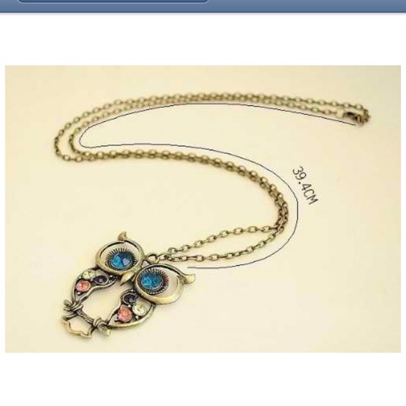 HP 🎉 Vintage inspired Owl earrings & Owl necklace - Picture 2 of 4