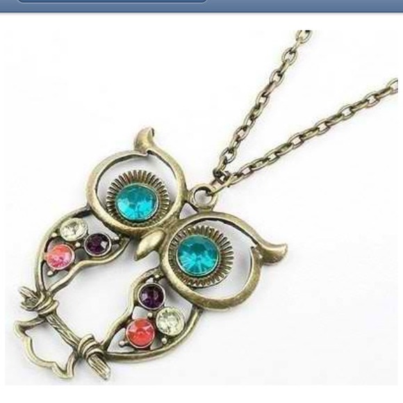 HP 🎉 Vintage inspired Owl earrings & Owl necklace - Picture 4 of 4