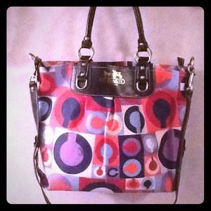 Trendy Fall Colored Coach bag tote purse