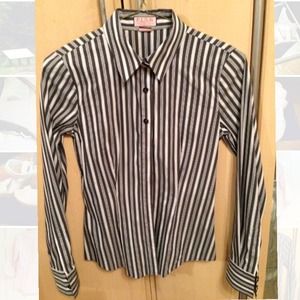 BRAND NEW Thomas Pink black/white dress shirt SZ 4