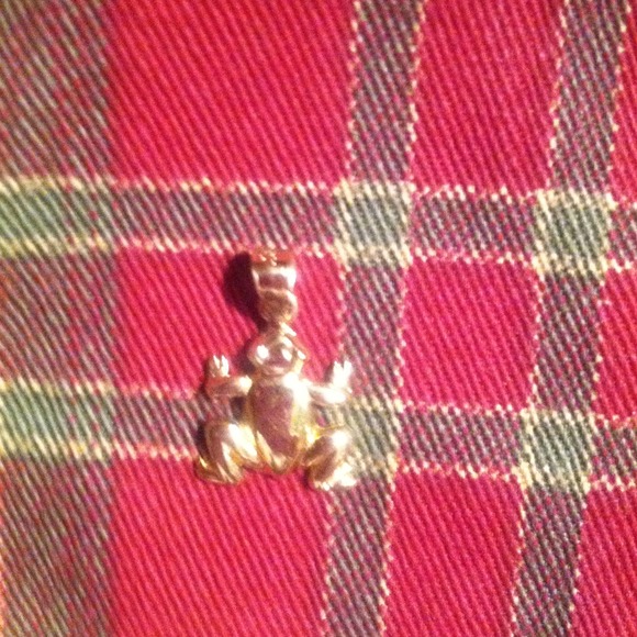10K FROG NECKLACE CHARM