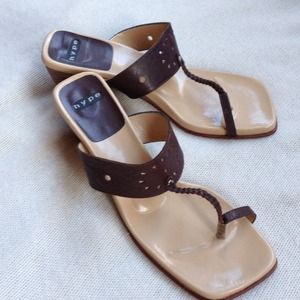 Hype Leather Sandals