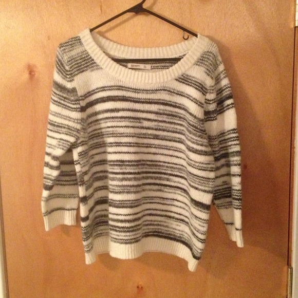 Gray and Cream Sweater