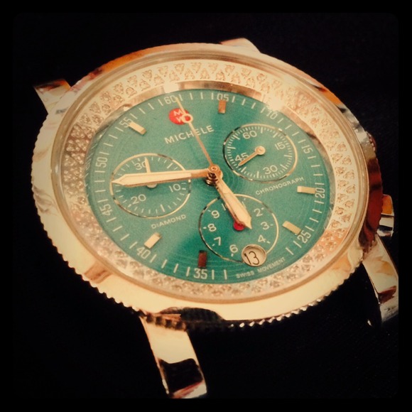 SOLD Auth. Michele Sailor watch W/ diamond