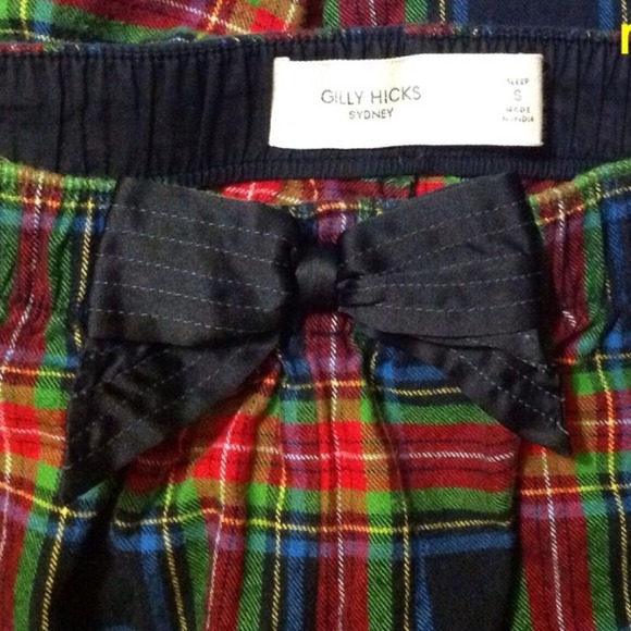 Gilly hicks plaid pajama pant size small