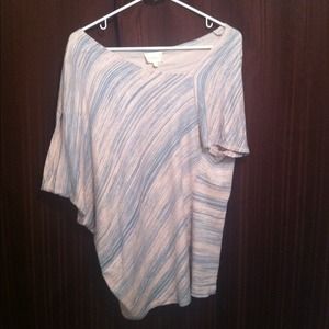 Anthropologie Deletta Cream & Teal Sweater