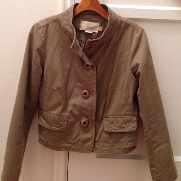 SOLD: J. Crew cropped chino jacket