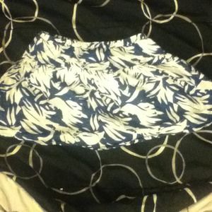 Blue and white skirt