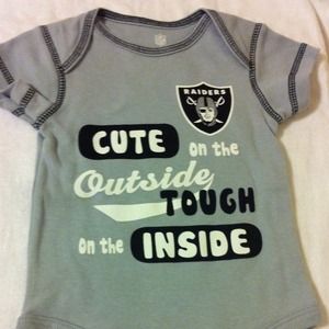***SOLD***2 Raiders baby onesie 0-3 months