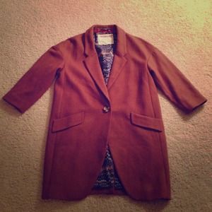 Anthropologie Cartonnier Grandfather Peacoat