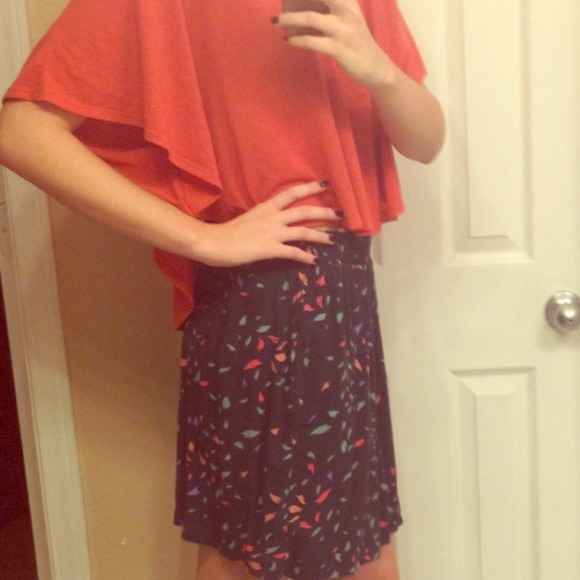 Colorful skirt with pockets