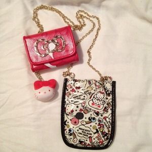 Hello Kitty Wallet and Cell Phone Purse Bundle