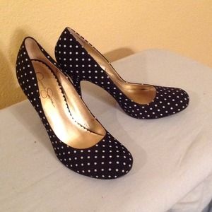 Jessica Simpson Polka dot heels