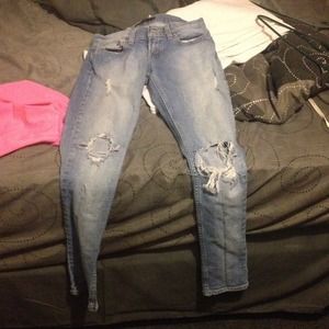 Levi's too super low skinny jeans