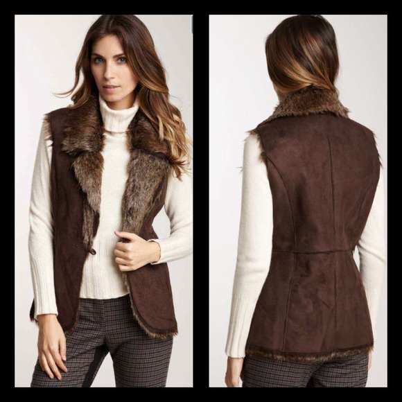 🔴SOLD🔴 FAUX SUEDE REVERSIBLE VEST - Picture 2 of 2