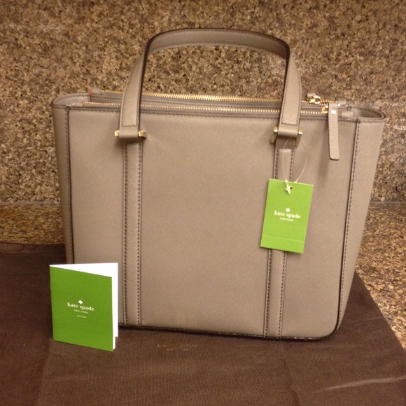 NWT gray kate spade bag. Brand new! - Picture 3 of 3