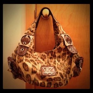Kathy Van Zealand animal print handbag