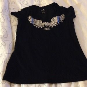 Armani exchange logo shirt