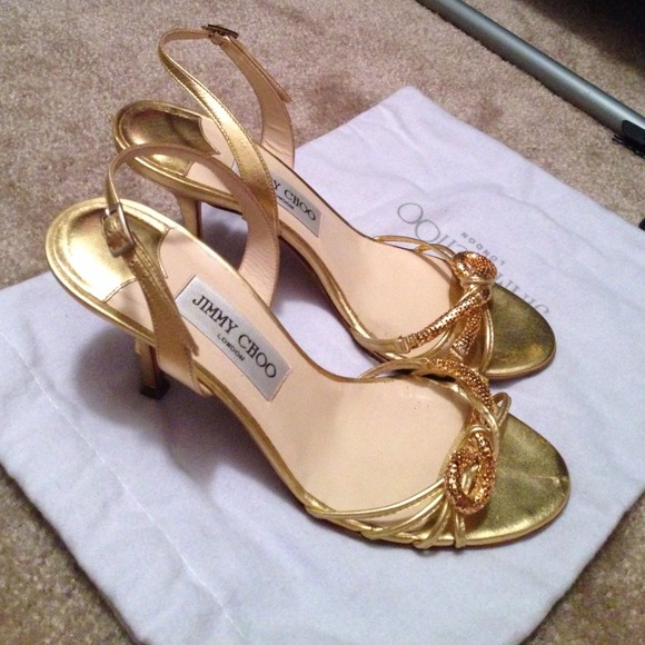Jimmy Choo Gold Heels