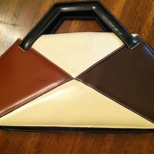 ❌Sold❌Public Gaultier geometric handbag.