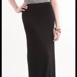 Black maxi skirt