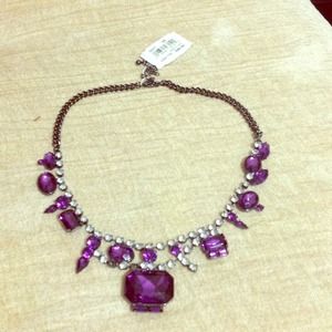 NEW Purple crystal necklace