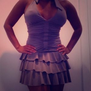 💃Grey Frilly XOXO Party Dress 💃