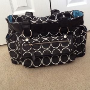 SkipHop Black and White Baby Bag