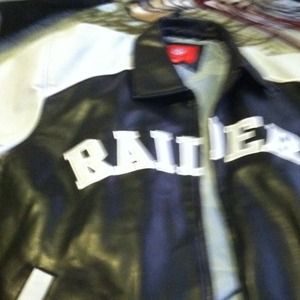 NFL RADERS LEATHER JACKET