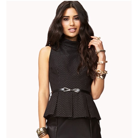 Sweet Side Peplum Top NWT